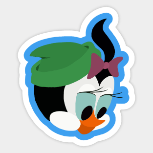 Girl Penguin Sticker